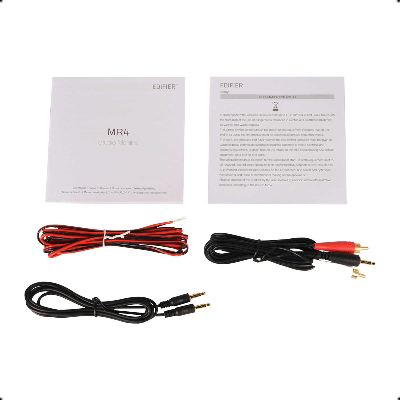 Enceintes de monitoring de studio amplifiées MR4