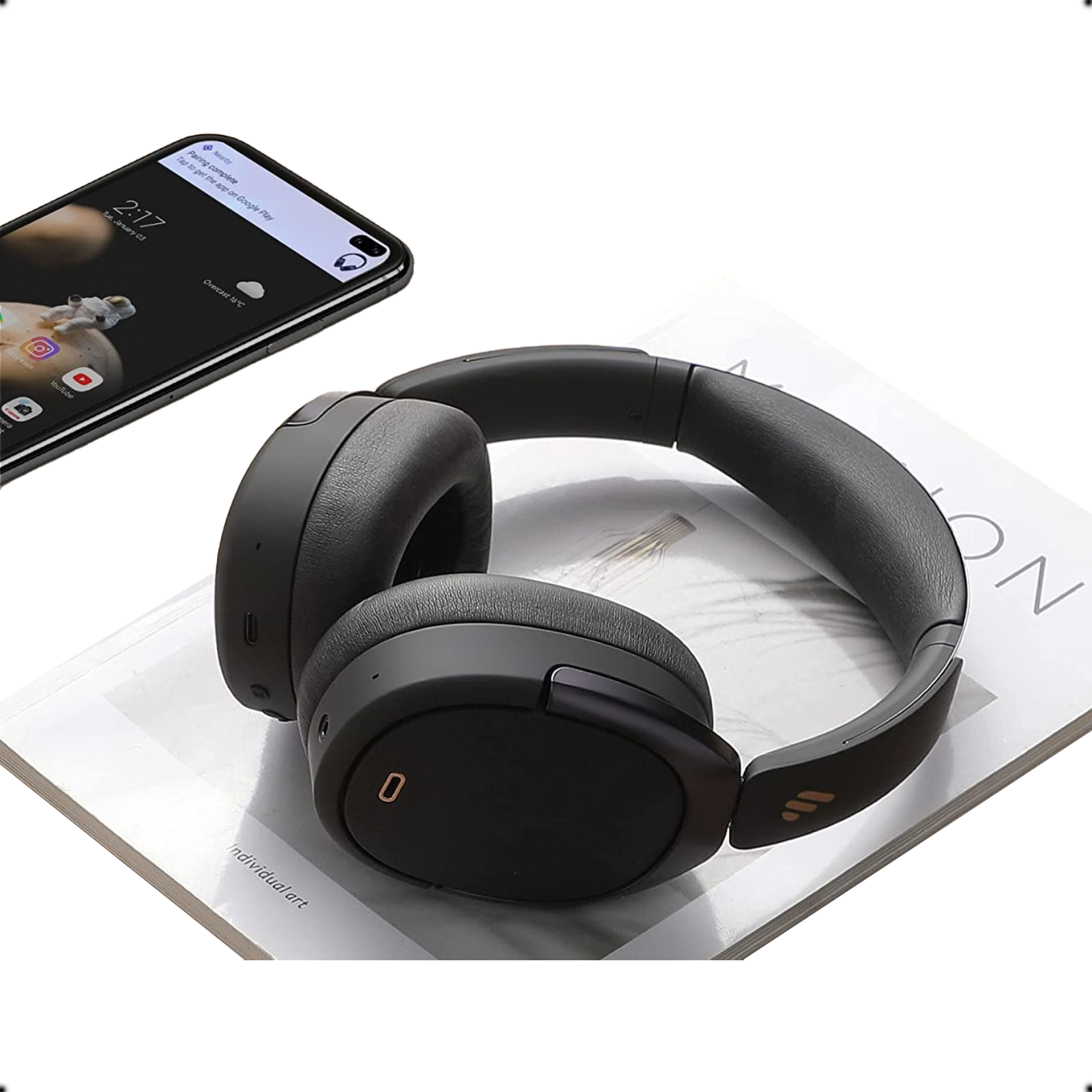 Casque supra-auriculaire sans fil à suppression de bruit WH950NB